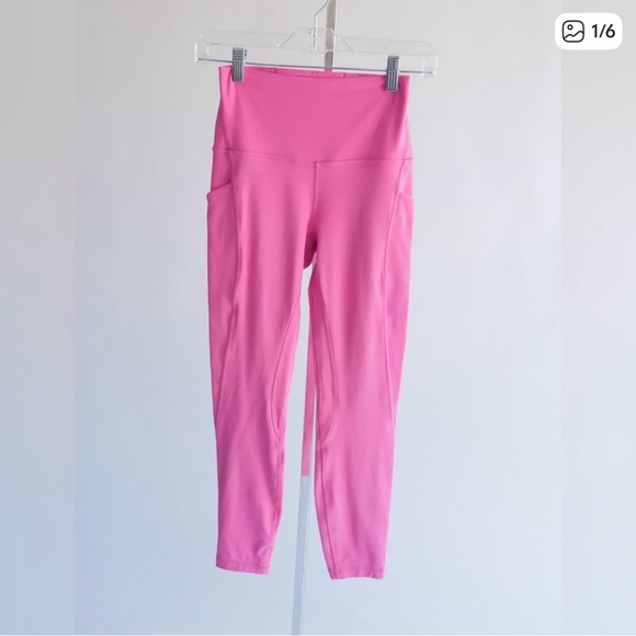 lululemon athletica Pants - Lululemon Pink High-Waisted Leggings